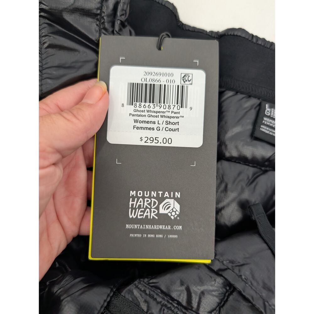 NWT Mountain Hardwear Women's Ghost Whisperer Pant Large Short 800 Down Fill - Picture 5 of 13